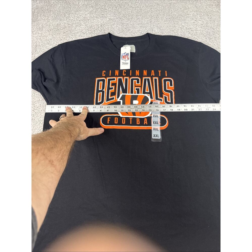 Cincinnati Bengals NFL Football T-Shirt Men’s XXL Black New With Tags - Picture 6 of 6